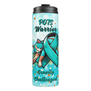 Bouteilles Isothermes POTS Warrier   Ruban de sensibilisation Dysautonom