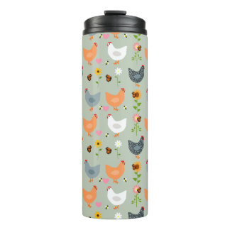 Bouteilles Isothermes Poulets dans les fleurs Paruline thermique