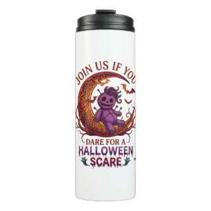 Bouteilles Isothermes Poupée vaudou violette croissant Osez la frayeur d