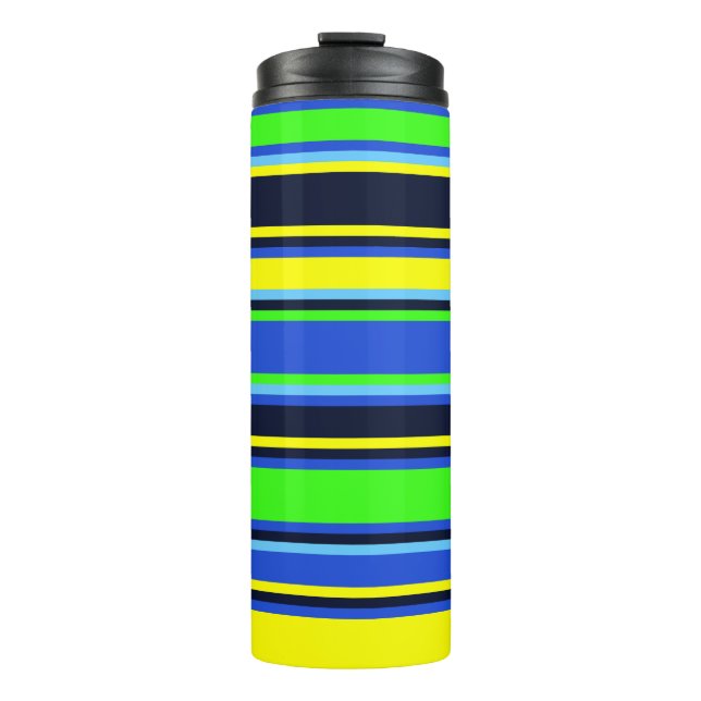Bouteilles Isothermes Poussette Gras, Bleu et Jaune (Devant)