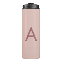 Poussière d'or rose Monogramme moderne Lettre init