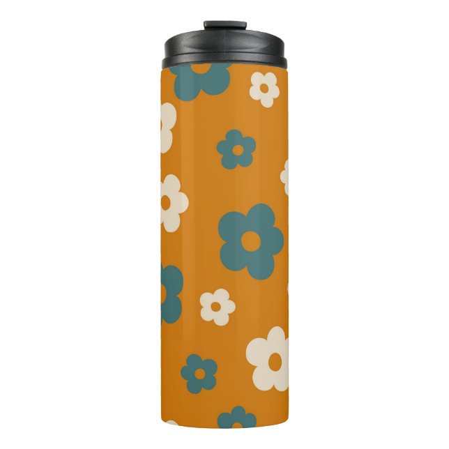 Bouteilles Isothermes Preppy Brown bleu Hippie Motif (Devant)