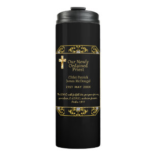 Bouteilles Isothermes PRÊTRE - Nouveau Ordain Cadeau Bible Verse Personn