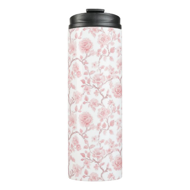 Bouteilles Isothermes Pretty Pink Roses Floral   (Devant)