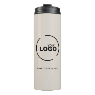 Bouteilles Isothermes Professionnel Moderne Logo d'entreprise Beige