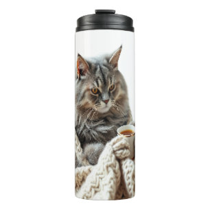 Bouteilles Isothermes Profitez du thé d'hiver de chat