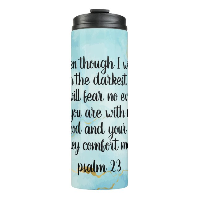 Bouteilles Isothermes Psalm 23 Celestial Blue Abstract  (Devant)