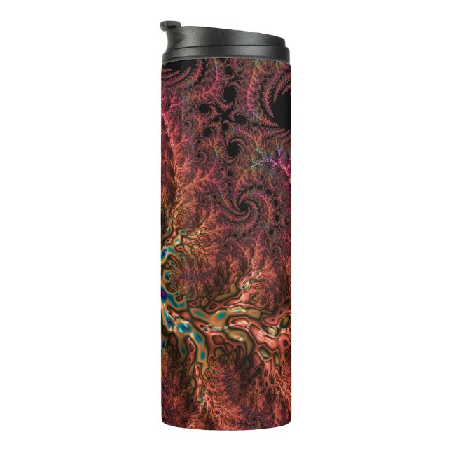 Bouteilles Isothermes Psychédélique Super Trippy Funky Colorful Fractal (Tourné sur la droite)