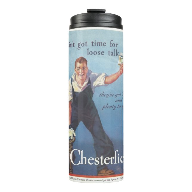 Bouteilles Isothermes Publicité Chesterfield Cigarettes vintage (Devant)