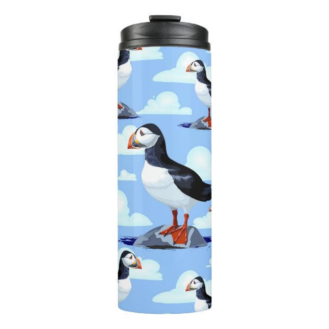 Bouteilles Isothermes Puffin Cute Oiseau de mer Atlantique (Devant)