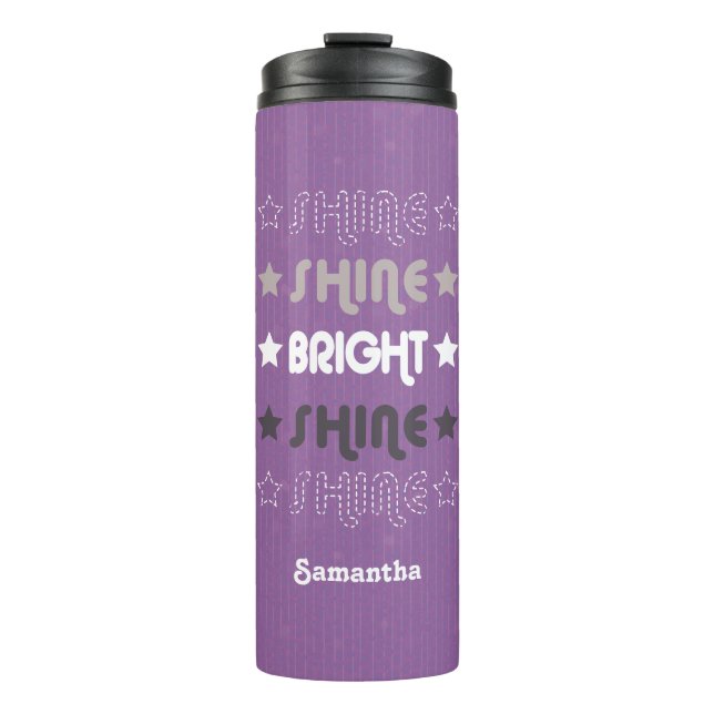 Bouteilles Isothermes Purple Shine. Brille. Lumineux. Brille. Brille. (Devant)