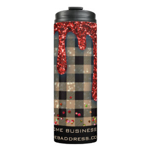 Bouteilles Isothermes *~* QR SWAG Rustique Parties scintillant de Noël R