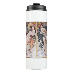 Bouteilles Isothermes Quatre saisons, Mucha