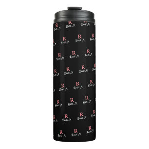 Bouteilles Isothermes R personnalisé Monogramme rose Timoté alliage noir