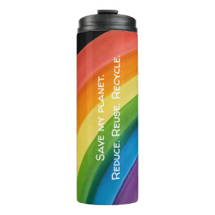 Bouteilles Isothermes RAINBOW Sauvegarder ma planète (personnalisable)