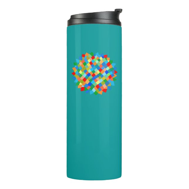 Bouteilles Isothermes Rainbow star turquoise (Tourné sur la gauche)