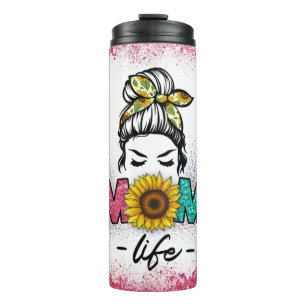 Bouteilles Isothermes Rainbow Sunflower Leopard La vie de maman