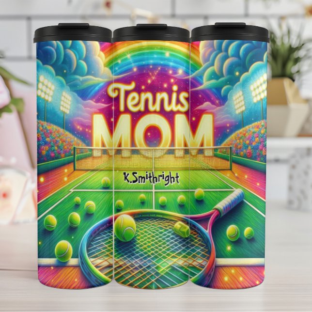 Bouteilles Isothermes Rainbow Tennis Mom Court (Créateur téléchargé)