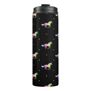 Bouteilles Isothermes Rainbow Unicorns & Gold Stars Motif