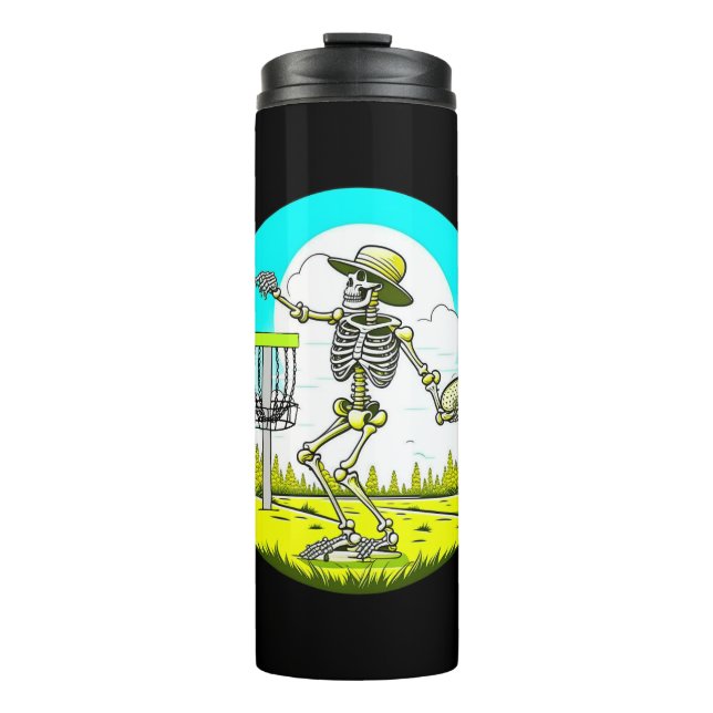 Bouteilles Isothermes Rattle Ces Chaînes | Squelette de golf sur disque (Devant)