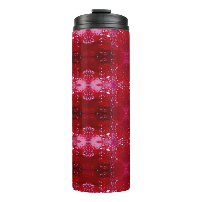 Bouteilles Isothermes Red Snapdragon Ikat  (Devant)