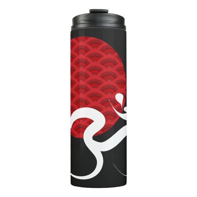 Bouteilles Isothermes Red Sun Yoga Spirituel Indien Méditez Om Ohm Logo (Devant)