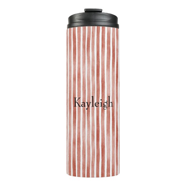 Bouteilles Isothermes Red White Stripes Christmas (Devant)