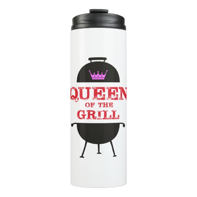 Bouteilles Isothermes Reine Du Grill, Rouge Couronne Rose (Devant)