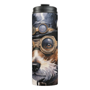 Bouteilles Isothermes Renard Terrier Chien Steampunk