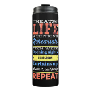 Bouteilles Isothermes Répétition de la vie de théâtre