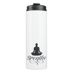 Bouteilles Isothermes Respire le Yoga Pose Silhouette