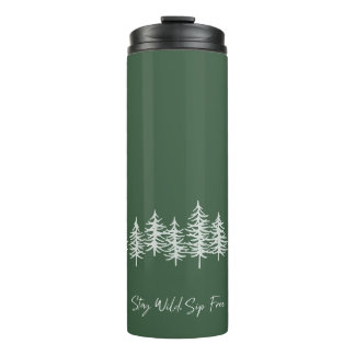 Bouteilles Isothermes Restez Sauvage, Sirotez Gratuitement Mug De Voyage