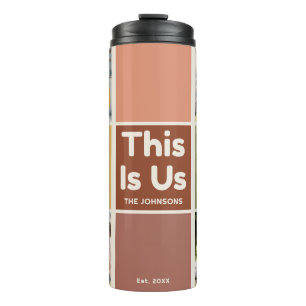 Bouteilles Isothermes Retro Color Block This Is Us Quote 4 Photo Collage
