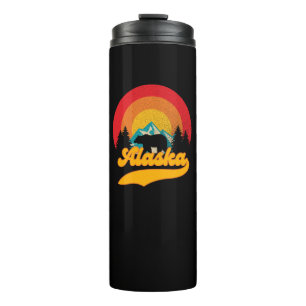 Bouteilles Isothermes Retro Sunset Alaska Juneau Bear Mountains Wild AK