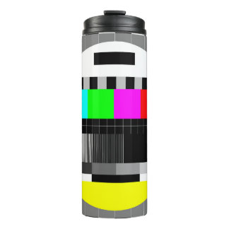 Bouteilles Isothermes Retro TV pas d'illustration de signal.