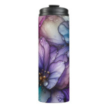Rêve Aquarelle Florale Thermique Tumbler
