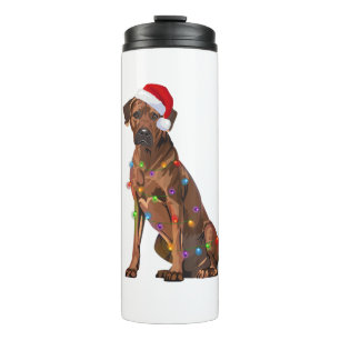 Bouteilles Isothermes Rhodesian Ridgeback Noël Lumières Noël Chien de No
