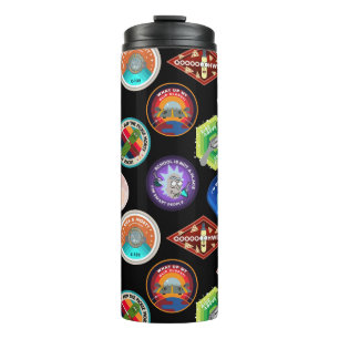 Bouteilles Isothermes RICK ET MORTY™ Motif des patchs spatiaux
