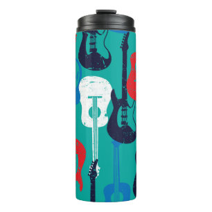 Bouteilles Isothermes Rock Star : Grunge Guitar Motif