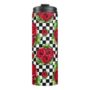 Bouteilles Isothermes Rockabilly floral d'amour de bouquet de roses
