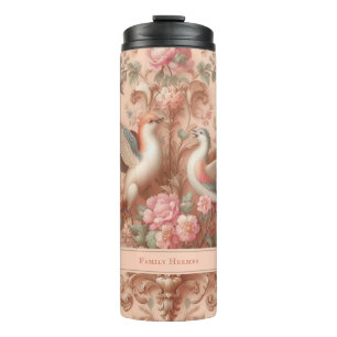 Bouteilles Isothermes Rococo rose Baroque Fleur Morris