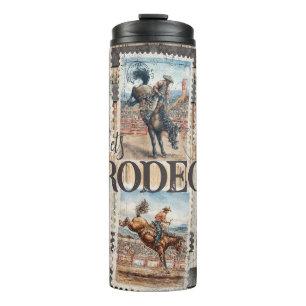 Bouteilles Isothermes Rodéo Cow-boy Occidental Cheval Ruade