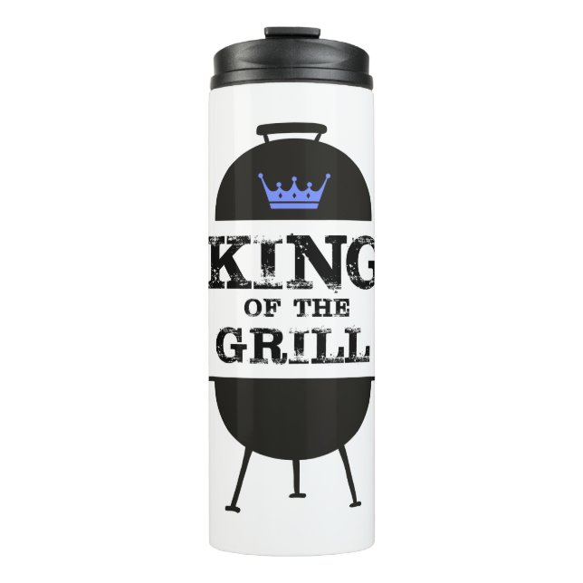 Bouteilles Isothermes Roi Du Grill, Couronne Bleue Noire (Devant)