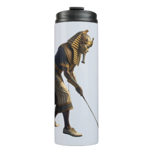 Bouteilles Isothermes Roi Tout jouant au golf Art drôle de l'Égypte anc