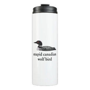 Bouteilles Isothermes Romance de hockey stupide loup oiseau canadien pou
