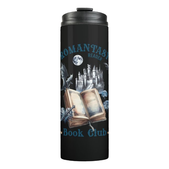 Bouteilles Isothermes Romantasy Reader Dragon Book Club Castle (Devant)