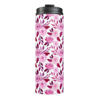Bouteilles Isothermes Romantique rose roses floral Vintage