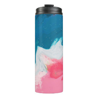 Bouteilles Isothermes rose Abstrait, turquoise : arrière - plan de peint