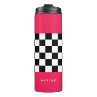 Rose clair et damier