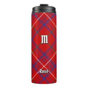 Bouteilles Isothermes Rose de clan Tartan